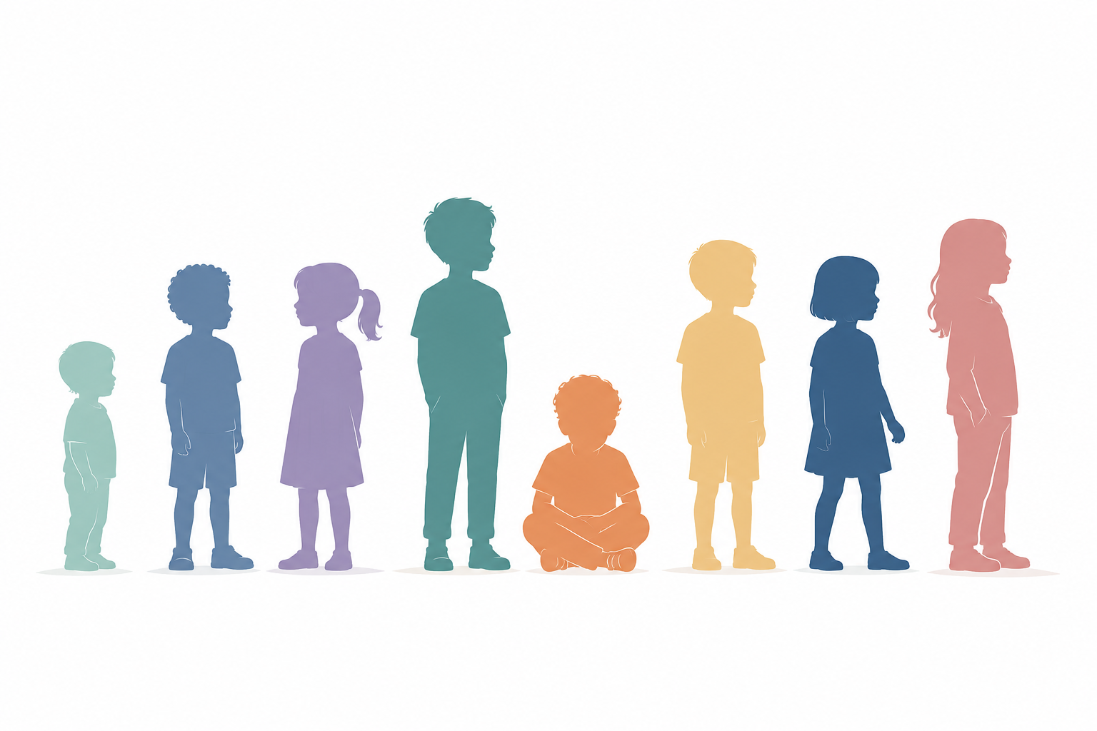 Illustration representing clinical and developmental diversity among children